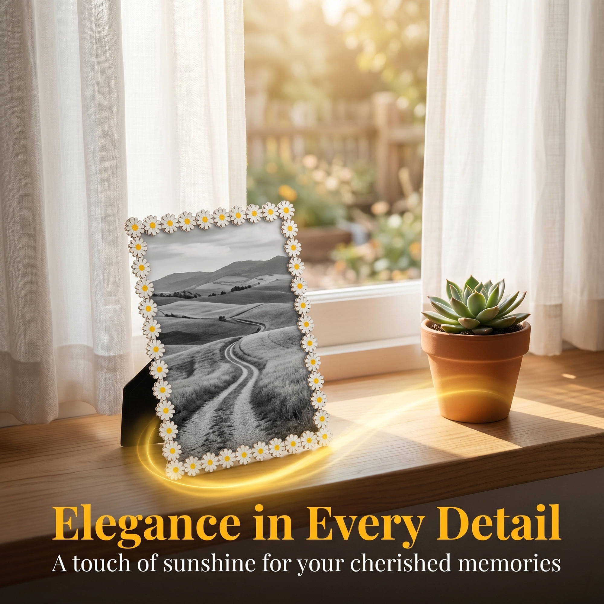 Unique Bargains Scalloped Metal Picture Frame with Fluted Wavy Lace Silver 4" x 6"