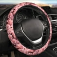 thumbnail image 5 of Salouo Delicate Pink Carnations Print Elastic Car Steering Wheel Cover - 15'' Non-Slip Car Wheel Cover Protector - Universal Car Accessory for Diverse Cars, 5 of 6