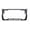 Black/Silver, variant on Aloha Hawaii Hibiscus Floral Flowers Design Palm Tree Heavy Duty Metal License Plate Frame Auto License Plate Frame/Car Accessories (Black/Turquoise)
