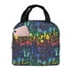 thumbnail image 1 of Easygdp Magical Mushrooms and Flowers Bolsa Térmica Premium - Tela Oxford Impermeable, Gran Capacidad, Bolsillo Frontal, Unisex para Trabajo, Escuela, Actividades al Aire Libre y Picnics, 1 of 8