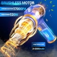 thumbnail image 2 of Scstartx Car Vacuum Portable Cordless 17000Pa Cordless Mini Handheld Vacuums with LCD Display and Multi-Nozzles, High Power Wet and Dry for Car, Home, Office, Pet, Compact and Portable Design, 2 of 7