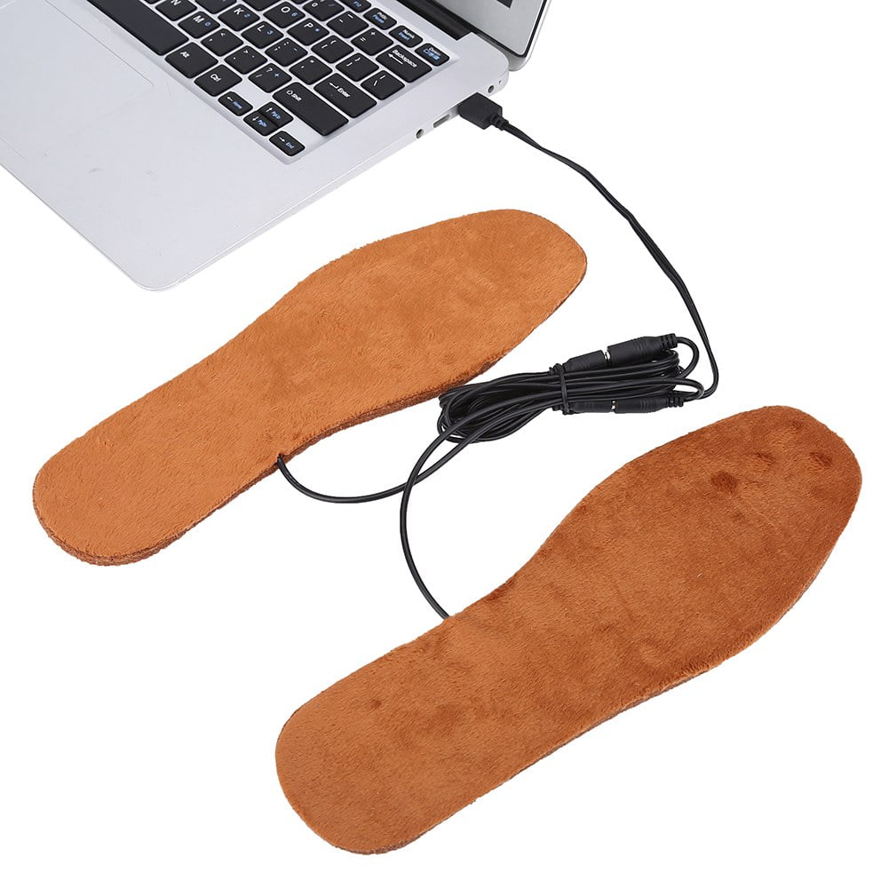 LYUMO New Women Men USB Electric Powered Heating Shoes Insoles Feet