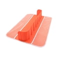 thumbnail image 3 of Protector contra salpicaduras para bañera, organizador de juguetes para niños pequeños con bolsas de malla para niños, almacenamiento de juguetes de Naranja, 3 of 10