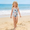 thumbnail image 5 of CCRFTGI Swimsuit for Kids Girls Size 10-12 Summer Adjustable Straps One Piece Beach Bathing Suit Swimwear Cute Open Notebook Pencil Swim Vacation Girls Fashion Bathing Suits Blue 9-10 Years, 5 of 8
