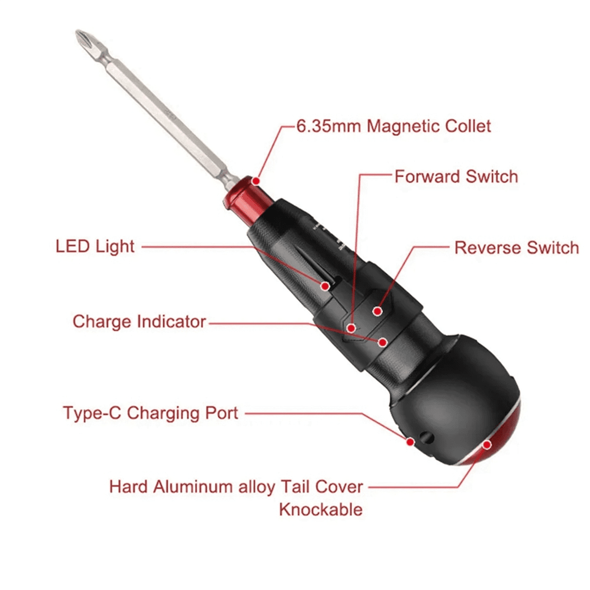 3.6V Cordless Powerful Electric Screwdriver Rechargeable Screwdriver Set Household Auto Screw Driver PC Repair