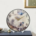 thumbnail image 4 of WOBOGO Blue Eyes Ragdoll Cat Acrylic Wall Clock Battery Operated 9.5in Silent No Tick Bedroom Living Room Office Classroom Decoration, 4 of 10
