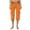 Orange, variant on Summer Women Capris Outdoor Casual Sports Cropped Pants Overalls Thin Loose Cargo Shorts