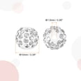thumbnail image 2 of Uxcell 150Pack 10mm Rhinestone Clay Beads, Polymer Clay Crystal Bead Bulk for DIY Bracelet (White), 2 of 7