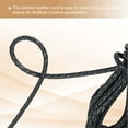 thumbnail image 4 of Round Braided Leather Cord, Braided Genuine Leather Cord Rope Folded for Crafts Jewelry Making Necklace Bracelets 3 Yards Dark Grey, 4 of 7
