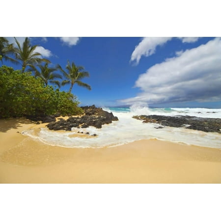 Makena Cove Also Known As Secret Beach And Wedding Maui Makena Cove Also Known As Secret Beach And Wedding Maui Hawaii Print