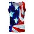 thumbnail image 6 of Mens Tank Tops Loose Independence Day Printing Crew Neck Sleeveless T-shirt Fashion Outdoor Holiday Beach Sport Ventilate Vest Breathable Dailywear, 6 of 6