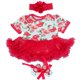 thumbnail image 1 of MAIHAO Reborn Baby Dolls Clothes for 17-22 Inch Newborn Baby Doll Girl, Baby Doll Clothes Outfit Accessories fit 17-22 Inch Baby Doll Girl (Red Tutu Skirt), 1 of 5