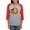 Heather/Red, variant on CafePress - Retro Witch - Womens Baseball Tee