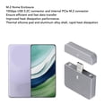 thumbnail image 4 of Boîtier de Disque Dur Externe M.2 NVMe, 10Gbps, PCIe M.2, Adaptateur SSD avec USB3.2 Type C pour OS X Linux, 4 of 7
