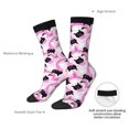 thumbnail image 4 of Vsdgher Pink Girl Halloween Crew Socks for Men & Women, Breathable Casual Athletic Ankle Socks, 4 of 6
