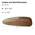 thumbnail image 4 of FH Group Faux Leather Auto Armrest Cover for Cars, Vans, Set of 2 SUV - Beige, 4 of 4