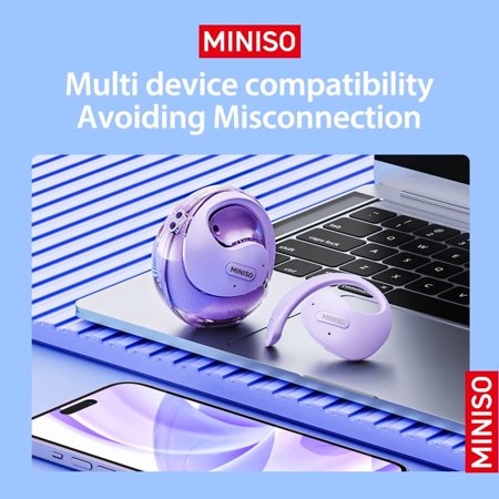 【並行輸入品】 MINISO X15PRO AI翻訳イヤホン リアルタイム、3-in-1 AI言語翻訳機、134言語用翻訳イヤホン アプリ付き、オープンイヤー翻訳ヘッドフォン 学習、