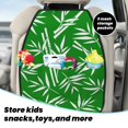 thumbnail image 5 of Naloa Bamboo 2Pcs Anti-Kick Back Seat Cover Kick Mat, Car Seat Protector with 3 Storage Pockets, 5 of 8
