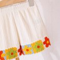 thumbnail image 6 of KPOPLK 2Pcs Toddler Baby Girls Summer Clothes Outfits Bow Detail Print Camisole Tops and Casual Ruffle Hem Shorts Girl for 6M 12M 18M to 6 Years(2-3 Years,Beige), 6 of 7