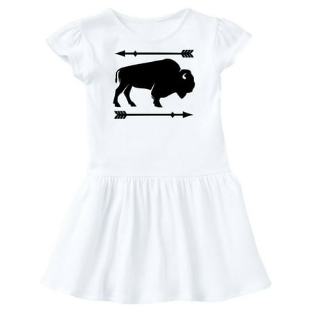 

Inktastic Buffalo Cute Animal Western Gift Toddler Girl Dress