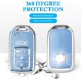 thumbnail image 4 of Key Fob Cover Compatible with Honda Accord Civic Pilot CR-V Passport Insight EX Odyssey 2015-2021 Keychain Case Holder Protector,Blue, 4 of 6