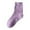 A1#-Purple, variant on Women Thick Mid Calf Socks - Solid Color Winter Warm Stockings, Cozy Long Boot Socks(Purple-One Size)