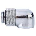 thumbnail image 4 of 90 Degree Rotary Fitting for PC Water Cooling - G1/4 Thread Bending Connector Silver., 4 of 5