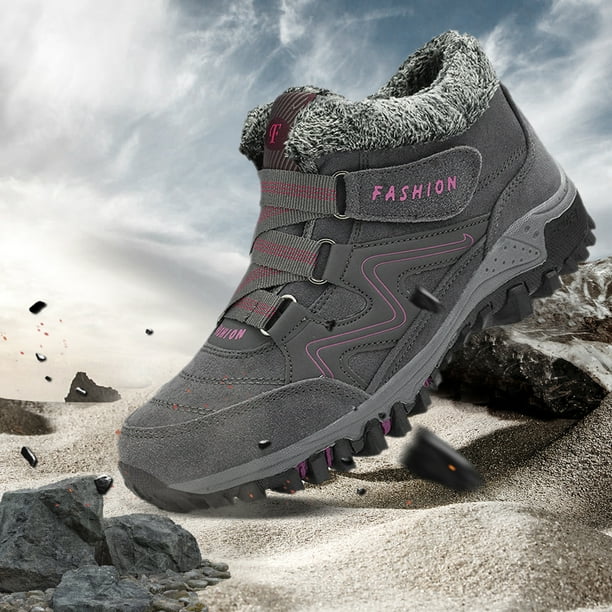 Tenis Zapatos Invierno Casual Forro De Felpa Zapatillas De Deporte De Talla Grande Para Hombres Mujeres (40) Gris Oscuro Gris Likrtyny Tenis De Mujer Tenis De Hombre
