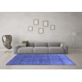 thumbnail image 3 of Ahgly Company Machine Washable Indoor Rectangle Oriental Blue Industrial Area Rugs, 8' x 12', 3 of 4
