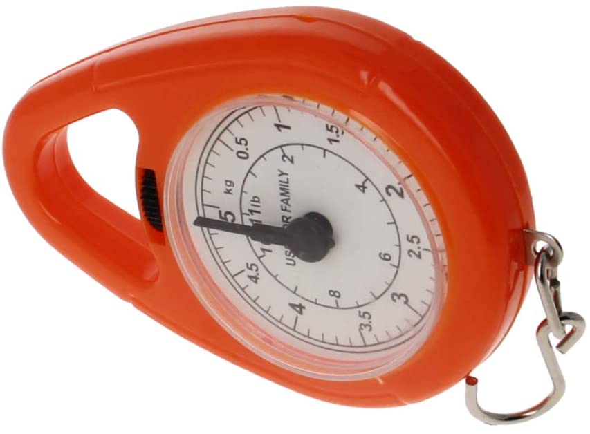 Handle Spring Scale 5kg ABS Plastic Handheld Dial Hanging Scale Random Color