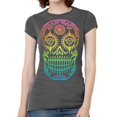 thumbnail image 1 of Camiseta de manga corta de cráneo de diamante para mujer - gris - pequeño Gravity Trading Camiseta de manga corta, 1 of 1