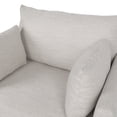 thumbnail image 6 of Christopher Knight Home Modern Upholstered Accent Chair with 2 Pillows, Solid Wood Legs, Beige, 6 of 9
