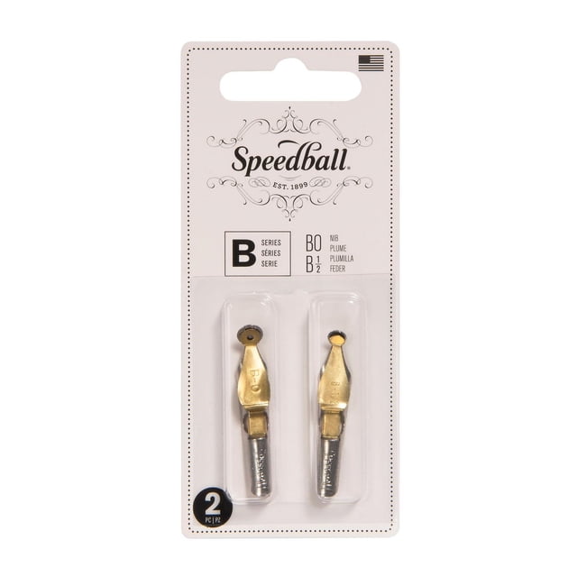 Blister Con 2 Plumillas B0 B 1/2 Speedball