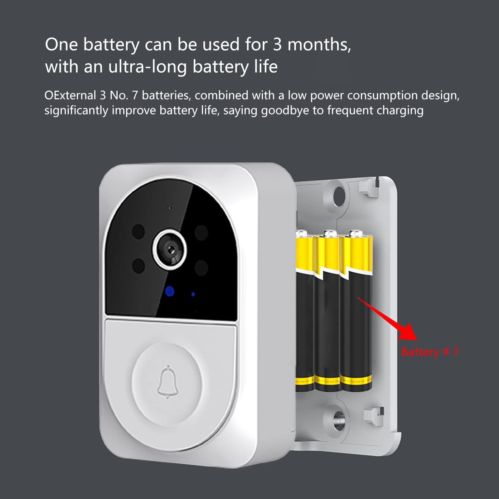 Xubinwww Smart Video Doorbell WiFi Camera With 2 Way Audio PIR Motion Detection Night Real Alerts Easy Installation Compatible With Alexa And Assistant Home Solution Smart Home Products Homekit Smart