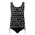 thumbnail image 4 of Pimfylm Tankini Swimsuits for Women Layered Tankini Top with Boyshorts Two Piece Bathing Suits(Black,5XL), 4 of 5