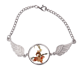 thumbnail image 1 of Juego de sombras Cabeza retrato mujer valiente Pulsera pulsera pulsera alas de ángel pulsera, 1 of 3