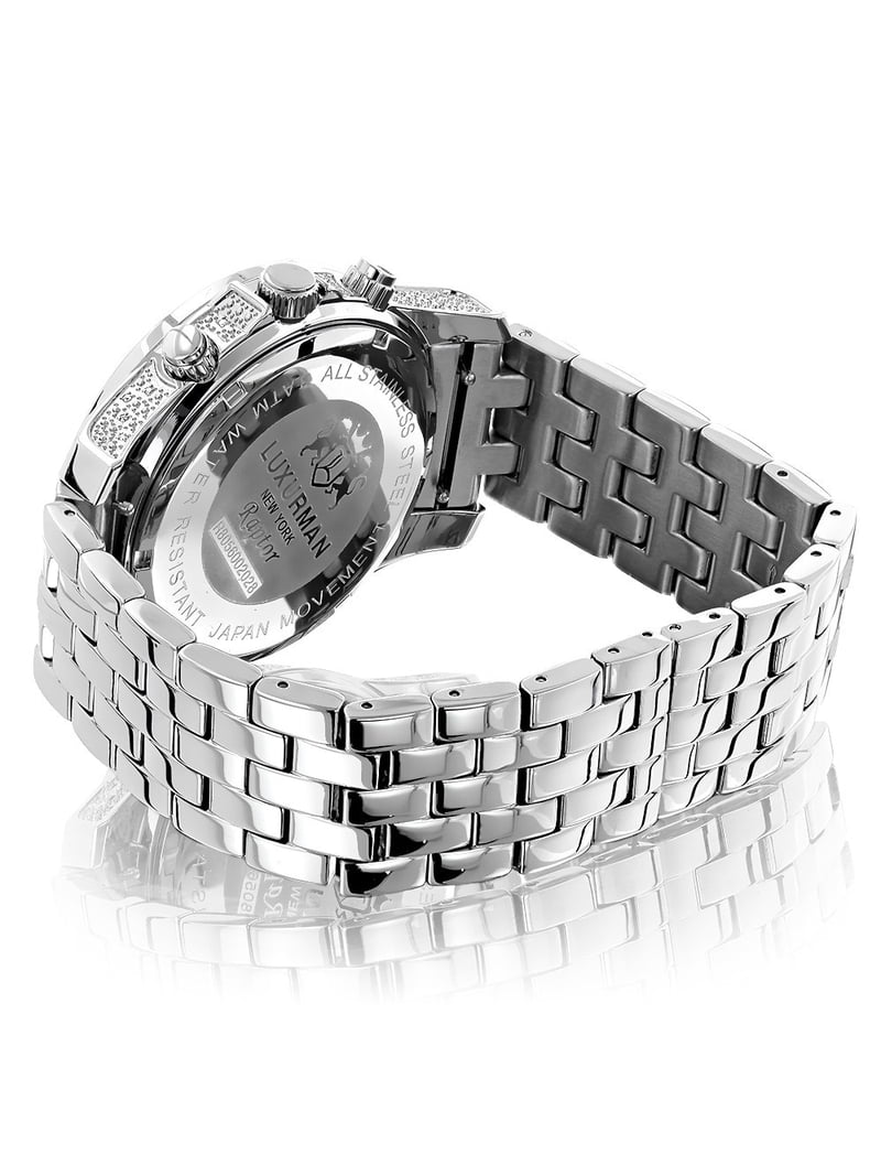 Sparkling Silver Luxury Watch & Bracelet Set Roman Steel Belt Quartz Watch 6-Pieces: Elegant Women main image 4