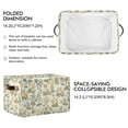 thumbnail image 2 of Yayeee Canvas Storage Basket with Handles for Shelves Fabric Bins Closet Organizer, Watercolor Animals Pattern, 2 of 8