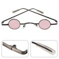 thumbnail image 3 of EeaseMX Gafas de sol pequeñas con montura redonda Gafas creativas Gafas decorativas para fiestas Gafas de playa para hombres y mujeres (rosa), 3 of 7