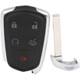 thumbnail image 2 of CCIYU X 1 Remote UNCUT ignition key fob 5 Buttons Keyless Entry Remote Fob 315 MHz 14 15 16 17 18 19 for Cadillac CTS XTS ATS with FCC/OE HYQ2AB 13510242 13598507 13510254 13580811 13594024 1358539, 2 of 4