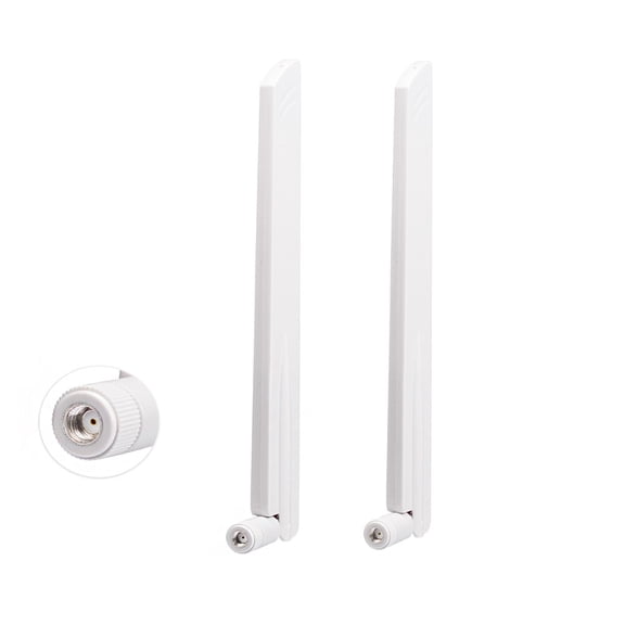 Eightwood WiFi 6E Antenna RP-SMA WiFi Antenna Multiband 2.4G/5G/6G Router PCIE Card Wireless Card Antenna White