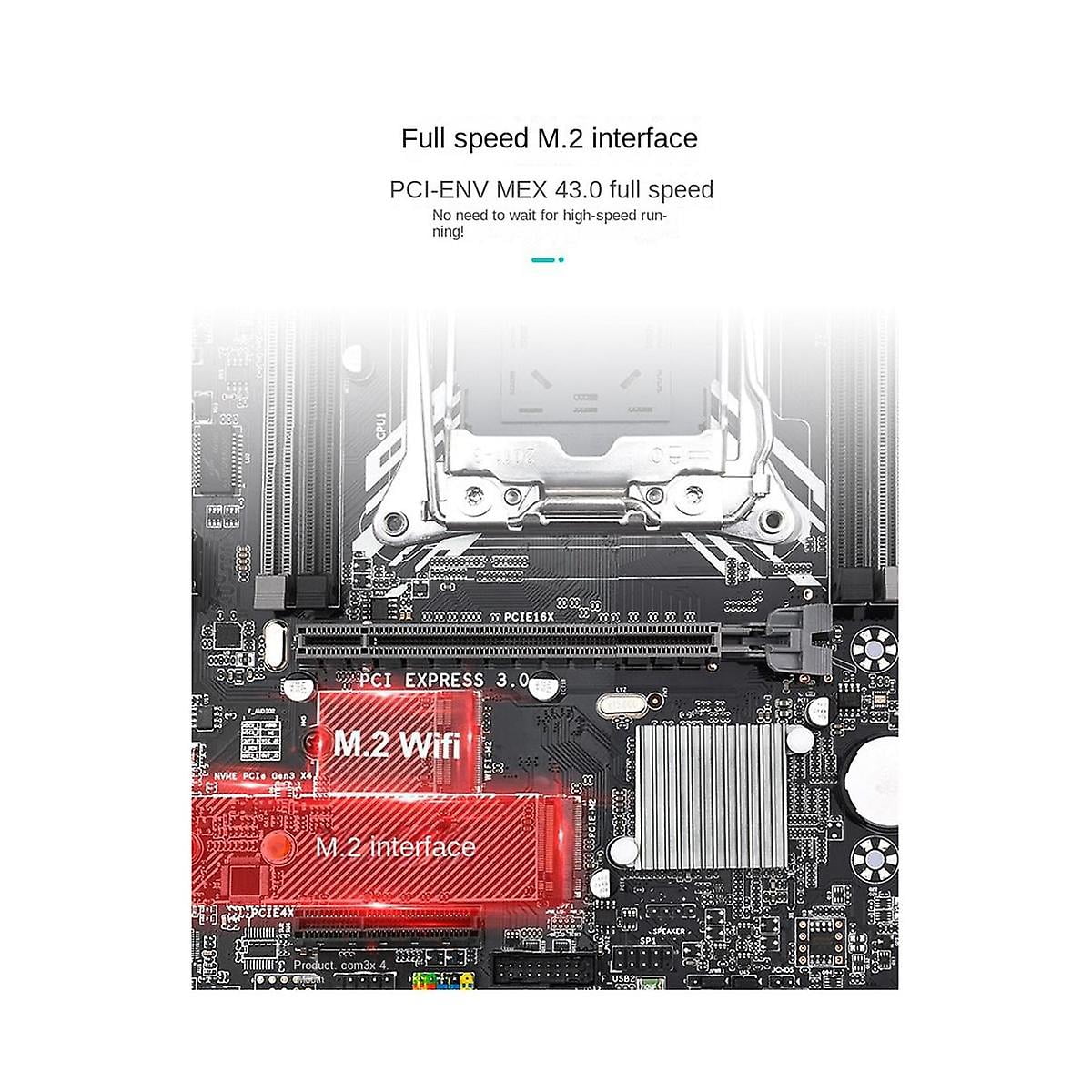 X99m g Motherboard Supports Lga 2011 3v3v4 Processor 128gb Ddr4 Ecc Ram Nvme M.2 M.2wifi Pci e 4x S Walmart