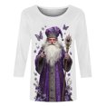 thumbnail image 5 of Womens Xmas Sweatshirts Crew Neck Blouses Tops Long Sleeve Christmas Tree Print Shirts Merry Christmas Clothes Trendy 2026 Clothe, 5 of 6