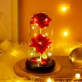 thumbnail image 5 of Forever Preserved Rose Flower Birthday Valentine's Day Gifts for Women Light Up Rose Flowers in Glass Dome for Her,Wife,Thanksgiving,Anniversary, 5 of 5