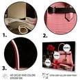 thumbnail image 3 of Designart "Pink Stylish Bag & Champagne V" Fashion Floater Framed Wall Art Living Room, 3 of 7