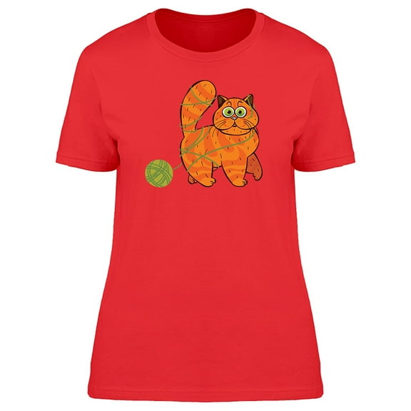 Cat Caught In Yarn Tee Women's -Image by Shutterstock