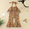 thumbnail image 5 of MZXELPRJD Toddler Bodysuit African Ankara Toddler 4t Boys Clothes Fall/winter Sets Girls Ruffled Backless Baby Girl New Years Outfit Kids Pj Set, 5 of 9
