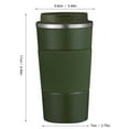 thumbnail image 3 of Tasse à Café en Acier Inoxydable 510 ml Isolation Thermique et Couvercle Étanche Réutilisable, 3 of 6