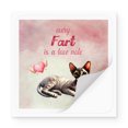 thumbnail image 2 of Every Fart is Love Note Devon Rex Guilty Face Happy Valentine's Vinyl Sticker Cat Lover Kitten Owner Gifts Waterproof Decal Art Decor - 01016, 2 of 5