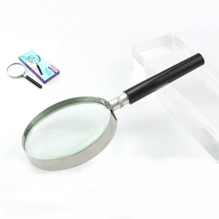 LBS New 10X Magnification Handheld Magnifier Magnifying Glass Handle 50Mm  60Mm 75Mm 90Mm 100Mm 2 Inch 